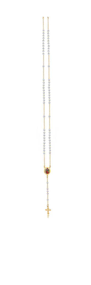 18K Gold Layered Oro Laminado Rosarie